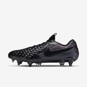 Nike Tiempo Legend 8 Elite SG-PRO Anti-Clog Traction - Férfi Focicipő - Fekete/Fekete